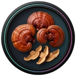 Supplement Facts panel for Saba Prime One with a list of herbal ingredients, alongside two women practicing yoga against a glowing blue background.